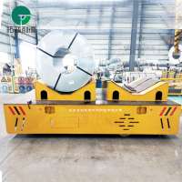 Steel Pipe Transfer Flat Electric Motorized Trackless Trailer