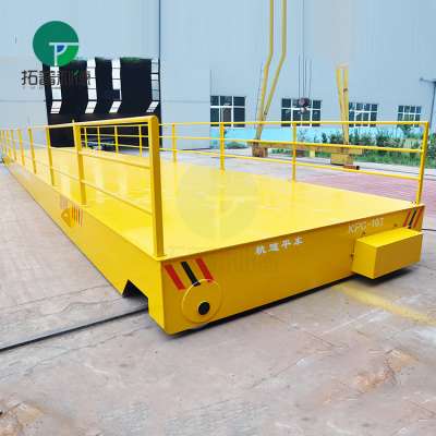 Trolley conductor ac powered transfer rail motorized transport car