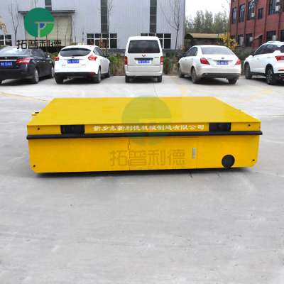 Workshop Cement Floor Mold Handling Battery Powered Trackless Transfer Vehicle