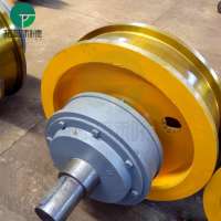 Factory supply casted iron industrial rail wheel