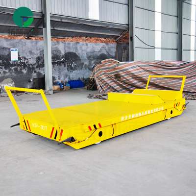 mold factory flatbed hard rail dolly for finish product transport