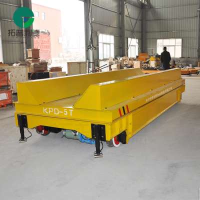 Machinery Industry Conducting Railway On Rail Cart For Coils