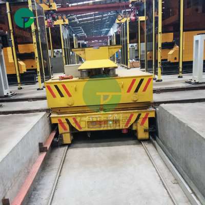 Heavy Duty Self-driven Slide Wire Power Assembly Line Rail Bogie