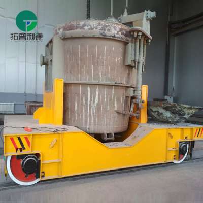 metal ore industry hot metal ladle towed material transfer car