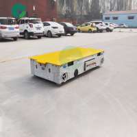 Industrial 4 Wheels Material Handling Trackless Battery Motorized Transfer Car