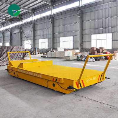 Steel Mill Slab Material Transfer Rail Flat Cart