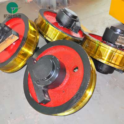 Heavy duty ZG55 cast steel rail wheels for crane