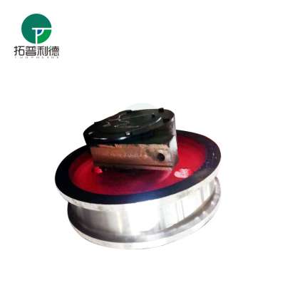 Industrial cast and forged steel trolley rail crane wheel