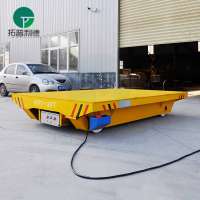 Steel industry railway motorized automatic guided railway car