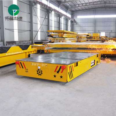 20T Steerable Battery Power Trackless Injection Mould Transfer Car For Sale