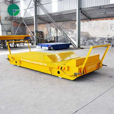 Drop Deck Material Handling Arc-shaped Transfer Trailer On Rail Vehicle For Dies