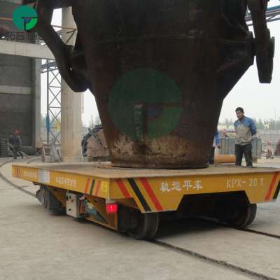 Steel Plant Battery Powered Ladle Transfer Car On Track